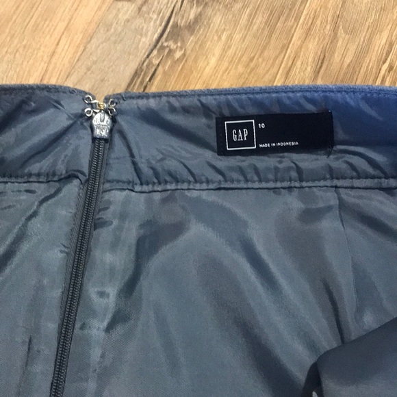 NWT Gap Blue Button Pockets A-Line Skirt Size 10 - Picture 8 of 8